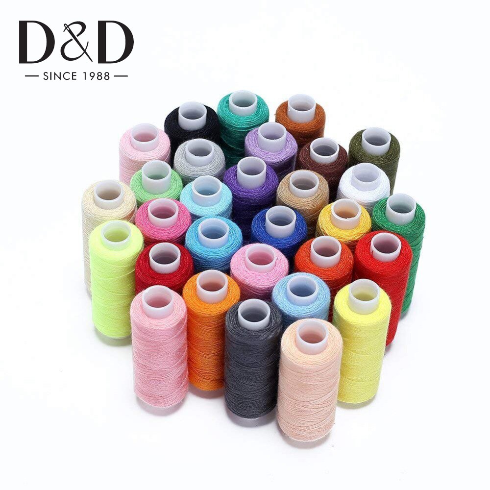 39pz Filo per Cucire 110 iarde Poliestere Rocchetti di Filo per la Macchina Da Cucire trapuntatura Overlock Ricamo A Mano Filo Strumenti di Cucito