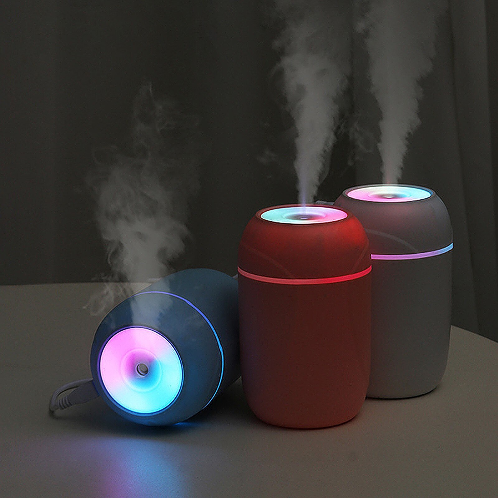 300Ml Cool-Mist Waaier Luchtbevochtiger Aroma Diffuser Nano Spray Led Licht Levensduur Batterij Stille Huishoudelijke Luchtbevochtigers 25 #