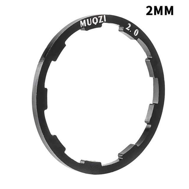 MTB rower rowkowane piasty podkładka 1.0 1.5 1.85 2.0 2.18 2.35 2.5MM dolny wspornik dystansowe stopu aluminium uszczelka koła zamachowego akcesoria: czarny 2MM