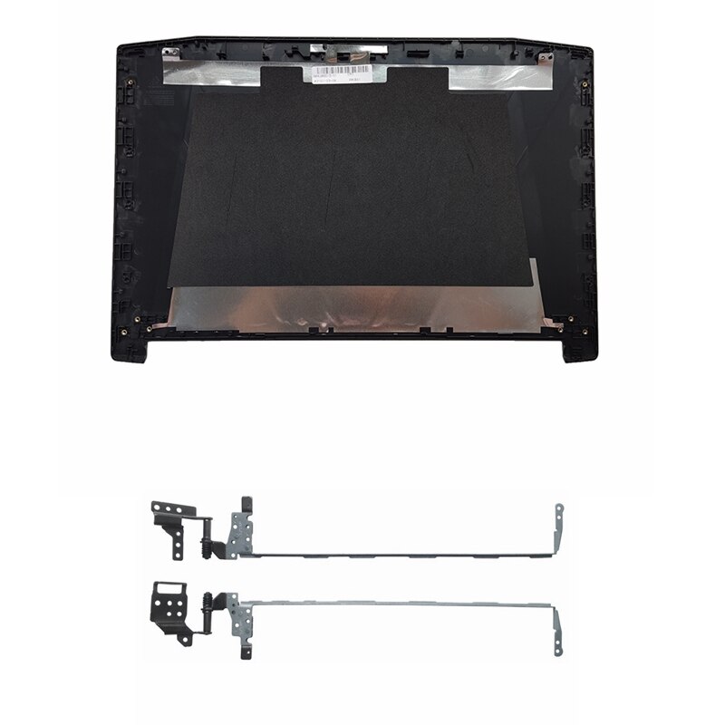 Coque arrière pour Acer Nitro 5, N17C1, AN515-42, AN515-41, AN515-51, AN515-52, AN515-53, couvercle arrière pour ordinateur portable, avec lunette et charnières: A and Hinges