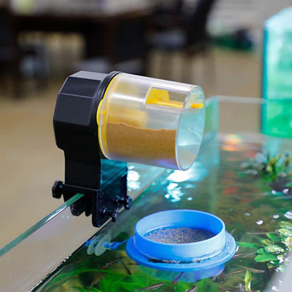 Automatic Fish Feeder Moisture-proof Electric Fish Feeder Intelligent Timing For Vacation Aquarium