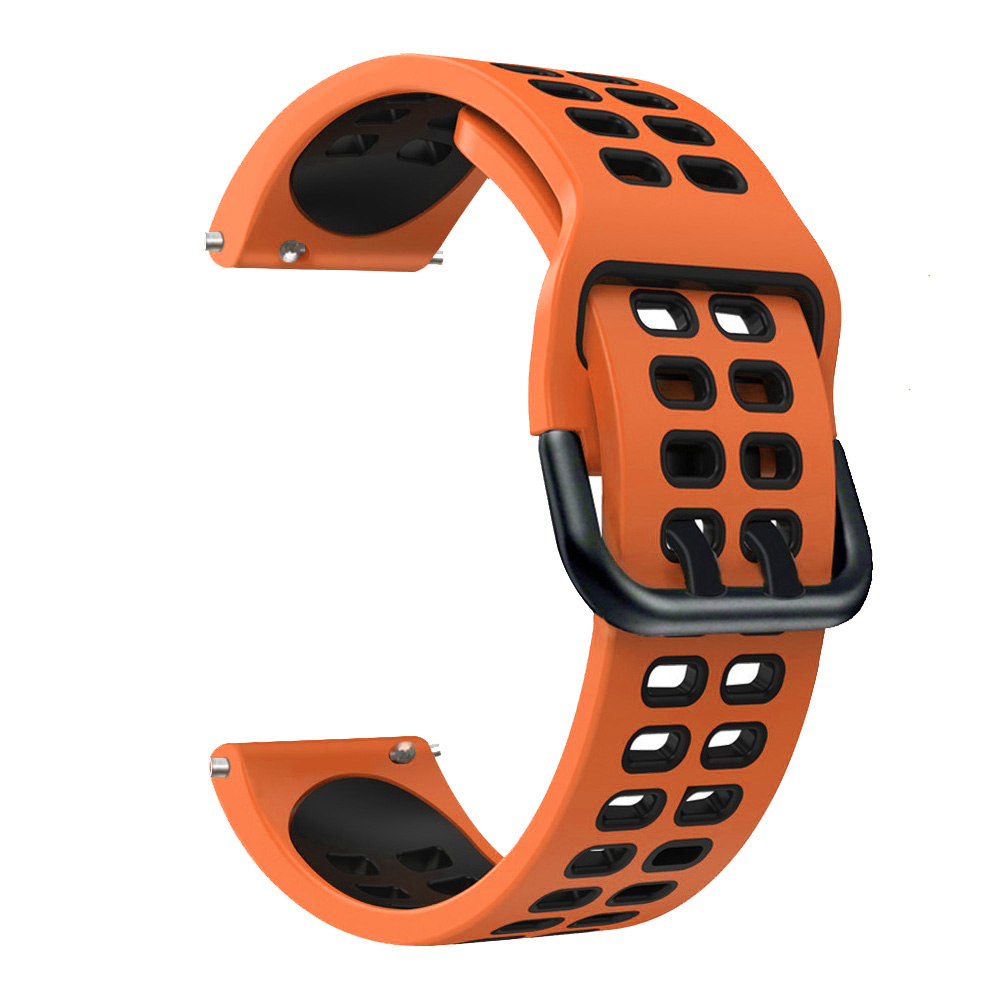 Easyfit pasek do zegarka do paska IMILAB W12 / KW66 pasek do zegarka Sport silikonowy wymiana paska od zegarka akcesoria do nadgarstków: Orange Black / For IMILAB W12