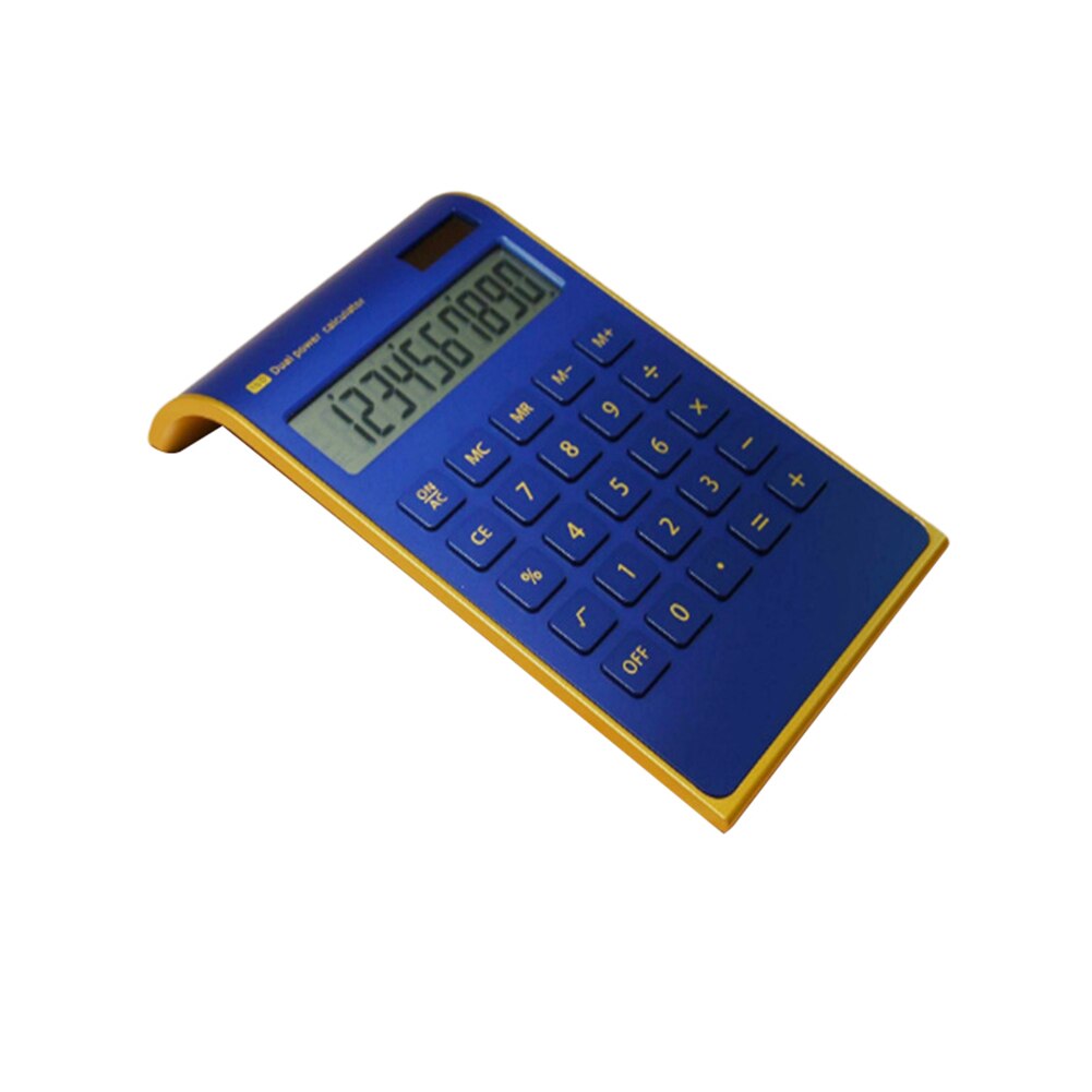 Calculator Solar Power Inclined School Office 10 Digits Desktop Calculator Tool for Engineering Business School