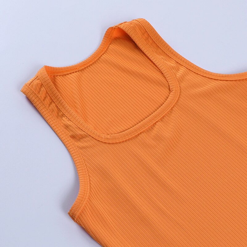 Women Sleeveless Vest Summer Crop Top Basic Solid Color Ribbed Knitted Tank Tops O Neck Casual Casual Fitness Short Off Shoulder