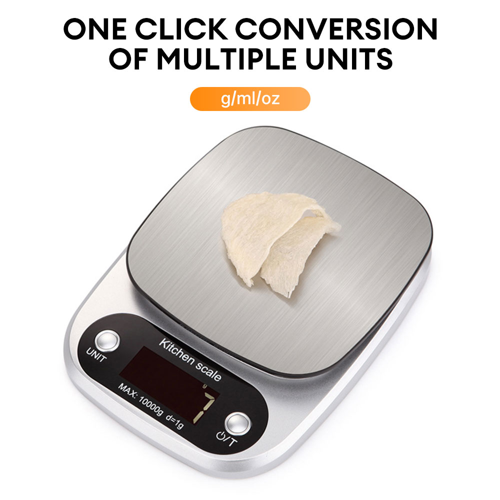 Báscula Digital de cocina de 10Kg/1g, báscula pequeña para alimentos, pantalla LCD, báscula Digital de peso de gramos, herramientas de medición multifunción para joyería