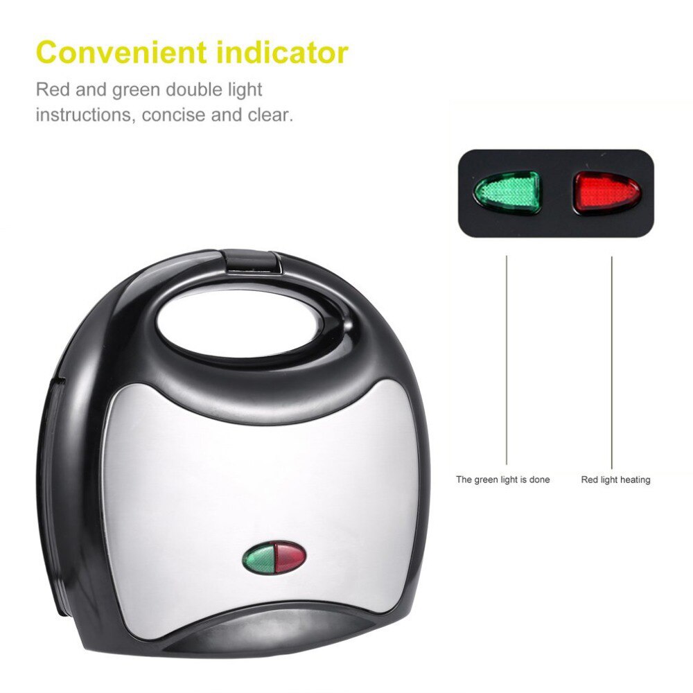 750W Mini Dreieck Sandwich Maker 220V Brot Toaster Persönliche Frühstück Maschine Braten Ei Werkzeug Edelstahl hause verwendet