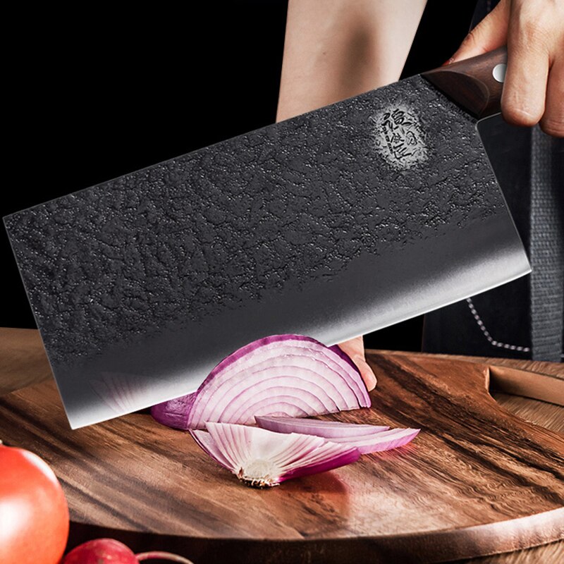 Tang Knife kitchen knives sharp slicing knife kitchen knife household meat slices chopping knife chef special knives 9CR17MOV