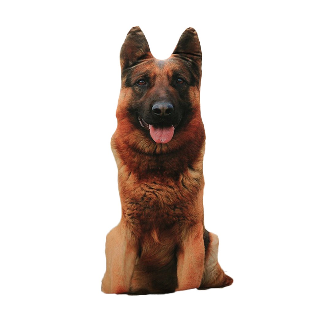 3D Simulatie Puppy Vorm Kussen Sierkussen Met Pp Katoen Innerlijke Home Decor Sofa Speelgoed Zachte Pluche Korte Hond Pop afneembare: D