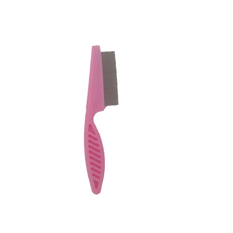 Wood Groom Brush Vis Deshedding Grooming Tool, Pet Wooden Groomer, Ergonomic Dog Comb Pet hair Removal Comb: Pink / M