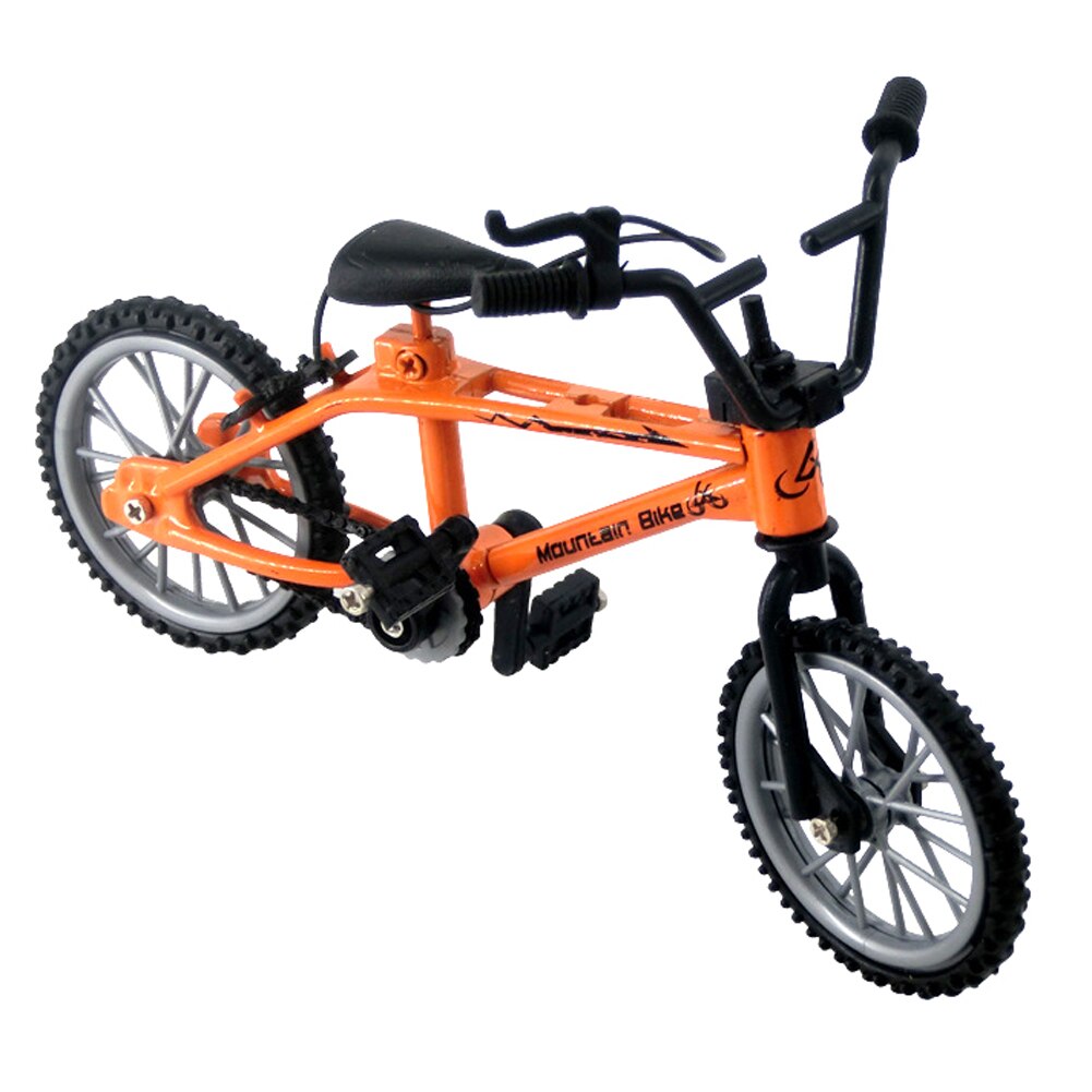 1 stk fingerlegering cykel model mini bmx cykel drenge legetøjsspil cykler mountainbikes model legetøj til børn: Orange