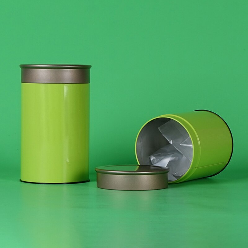 Metal Tea Storage Tins Black Tea Green Tea Metal Sealed Tea Packaging Box Coffee Smell Proof Container