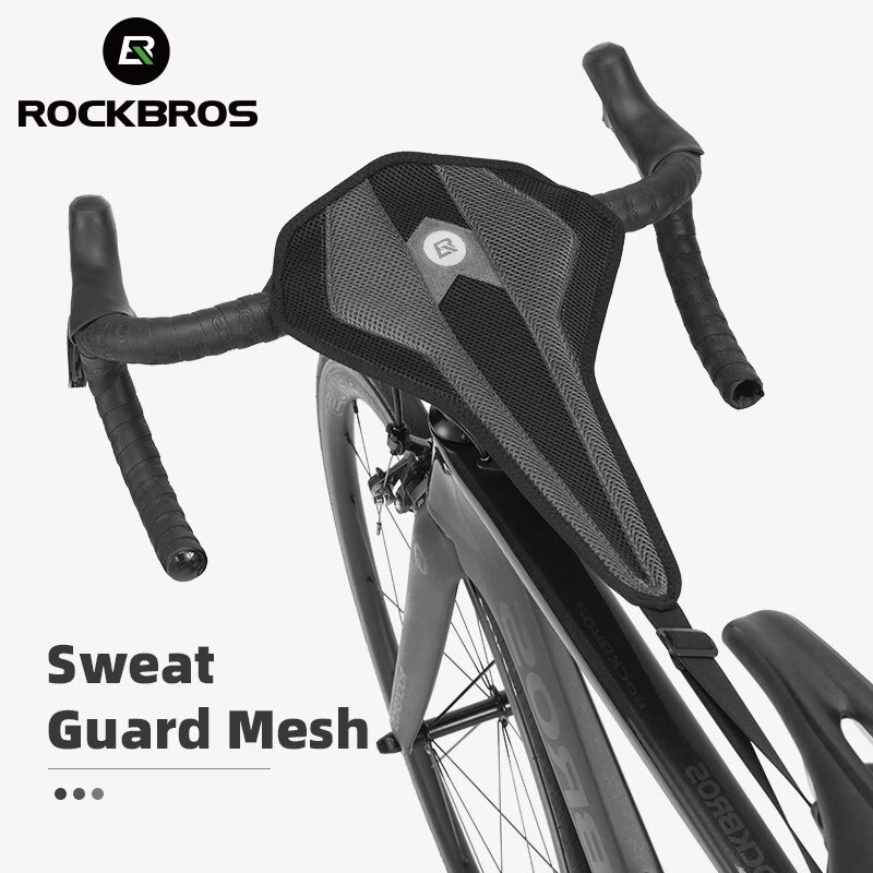 Rockbros Fiets Trainer Zweetbandjes Exercise Fietsen Zweet-Proof Absorberende Zweet Netto Quick Dry Mtb Racefiets Zweetband