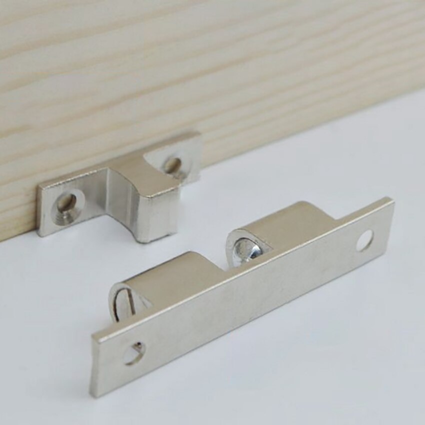 70mm Length Pure Copper Double Spring Steel Ball Catch Latch for Furniture Cupboard Cabinet Door Adjustable Closet Tension Latch