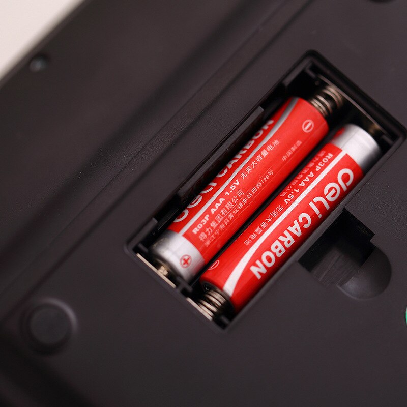 Deli Economical Crystal Button Calculator Real Human Pronunciation 12-bit Large Screen Display for Office School Financial