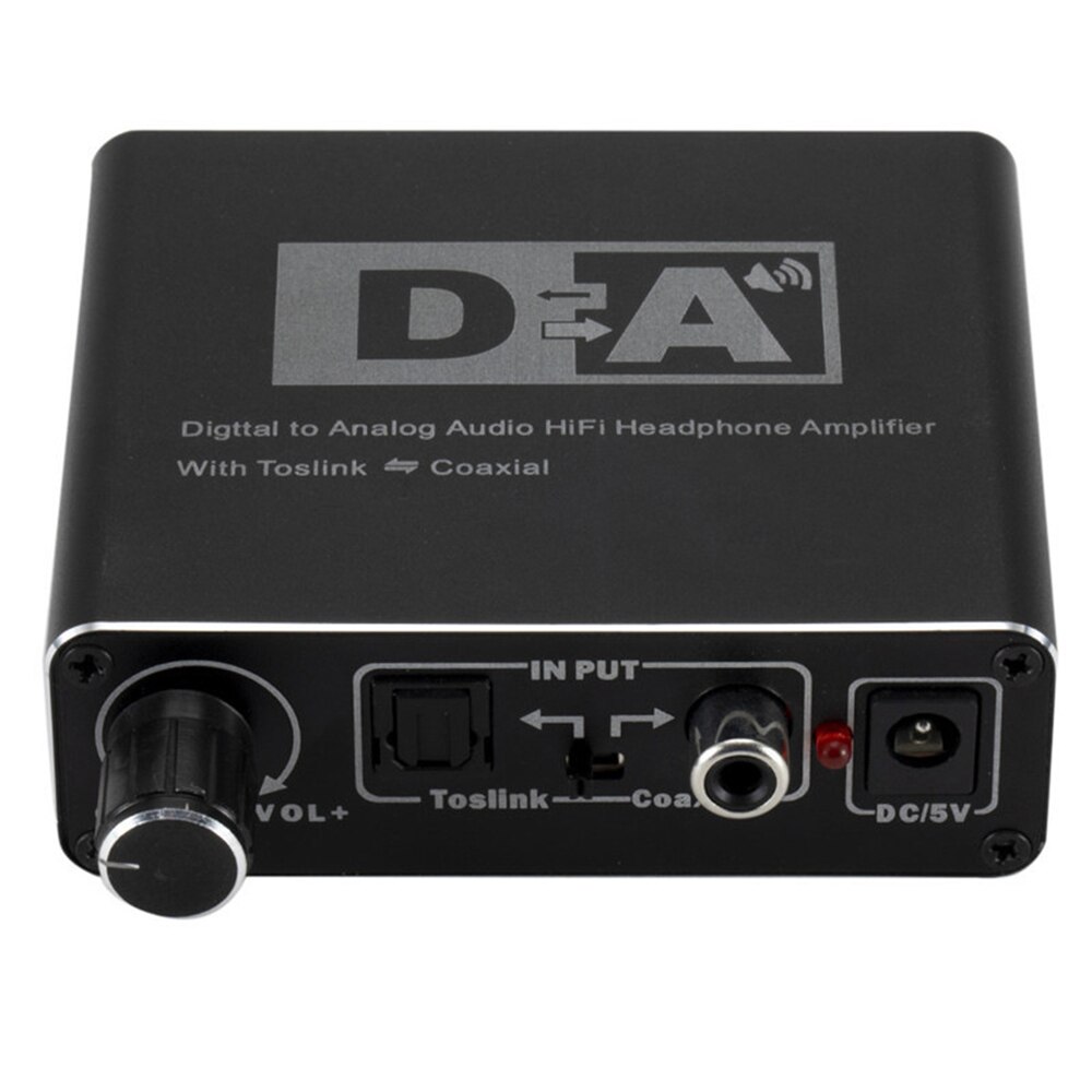 Digital to Analog Audio Converter HiFi RCA Amplifier Decoder Optical Coaxial
