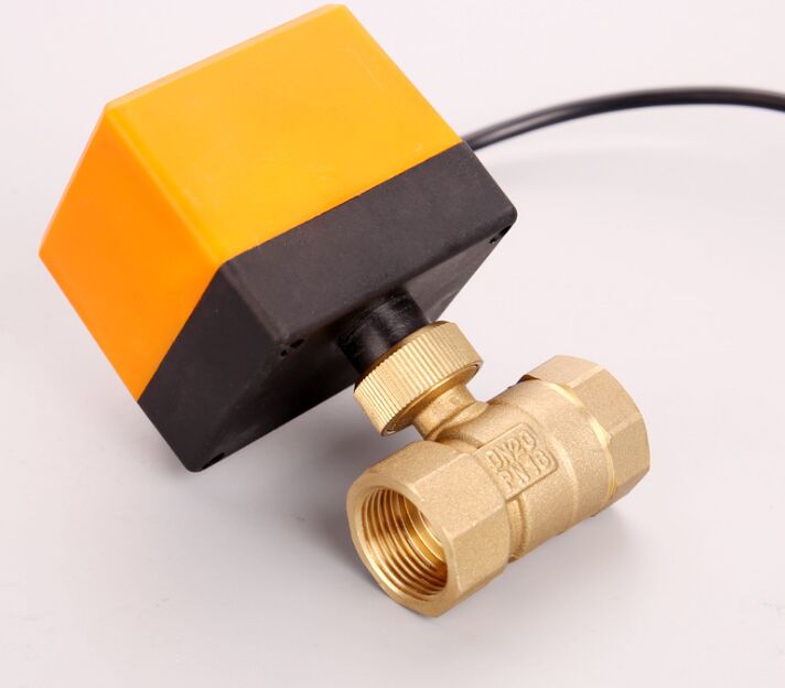 AC220V/24V G1-1/2&quot; BSPP DN40 Brass 2 Way Motorized Ball Valve Electrical Actuator Valve