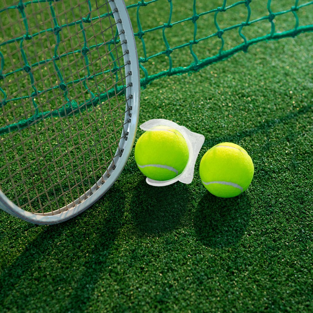 Tennisboldklip tennisboldholder talje klip gennemsigtig holder træningsudstyr tennisboldtilbehør