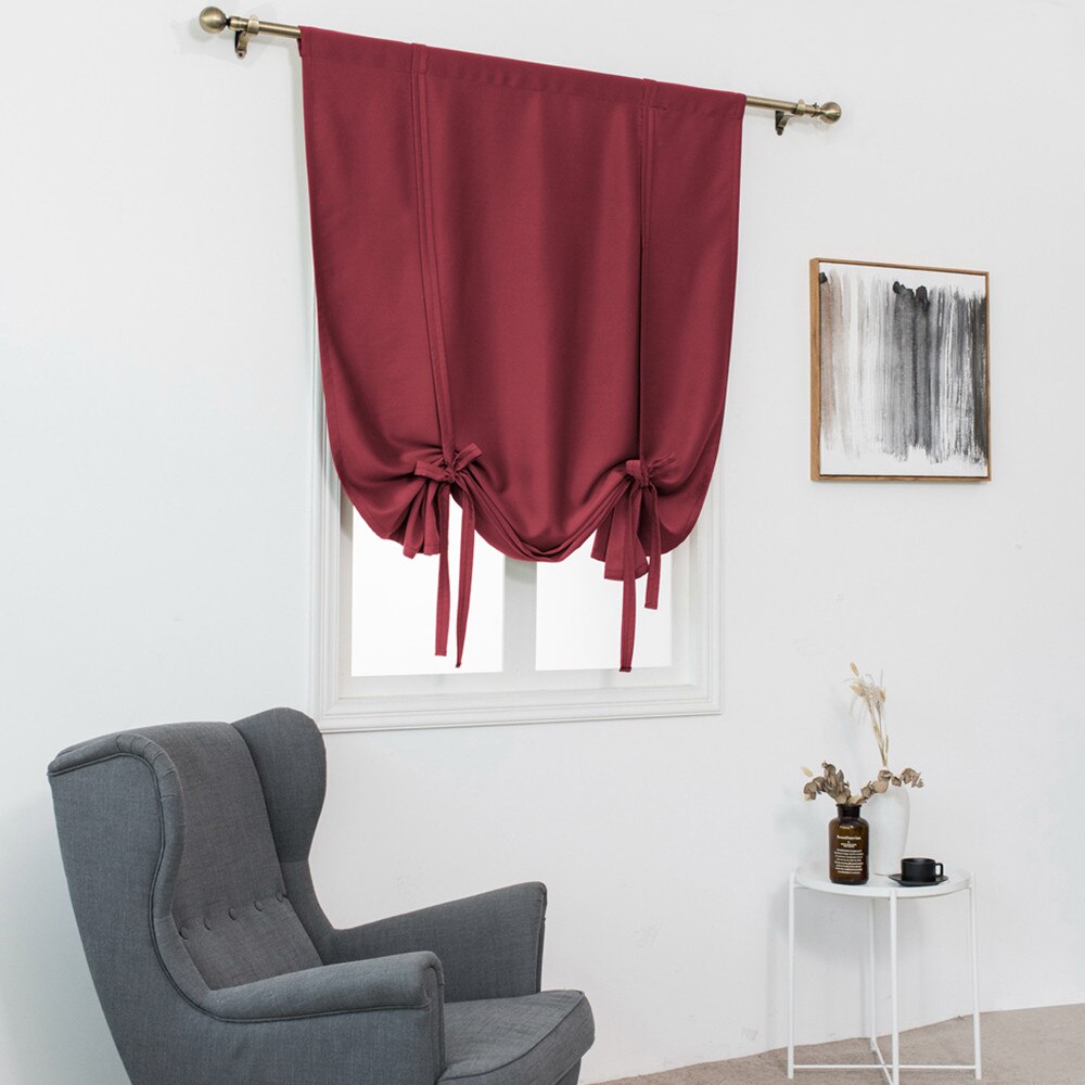 Romersk gardin termisk isoleret tyl gardiner mørklægningsgardin til små vinduer valance ballon persienner cortinas estampadas