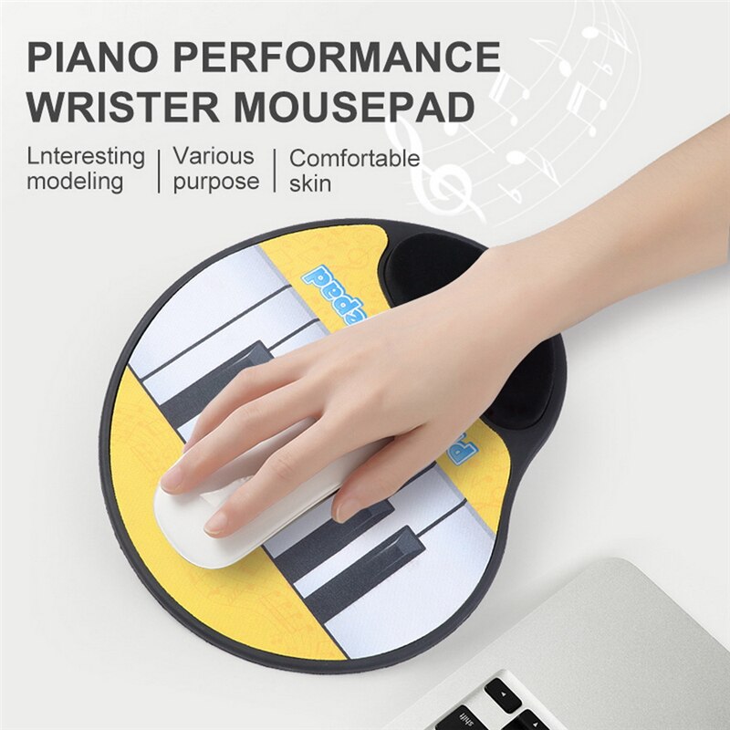 Wecute Muismat Muziek Muismat Elektrische Duurzaam Piano Patroon Piano Muismat Muziek Piano Key Mouse Pad Muizen Mat speed Versie