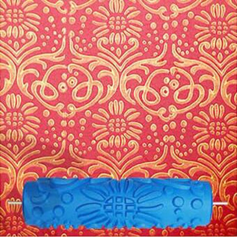 Klassieke Patroon 7Inch 3D Rubberen Muur Decoratieve Gereedschap Schilderen Roller, Patroon Verfroller Zonder Handvat Grip, 299C