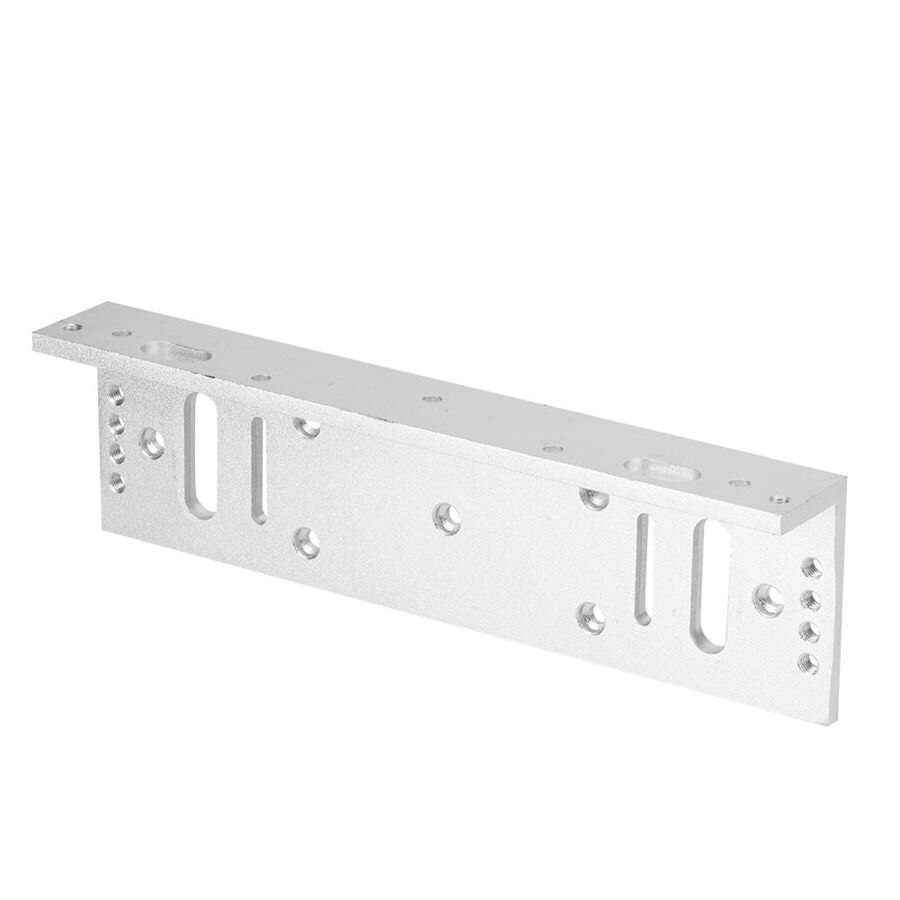 Cerradura para puerta de garaje, cerradura eléctrica para puerta de aleación de aluminio, soporte de montaje en L, soporte para magnético eléctrico