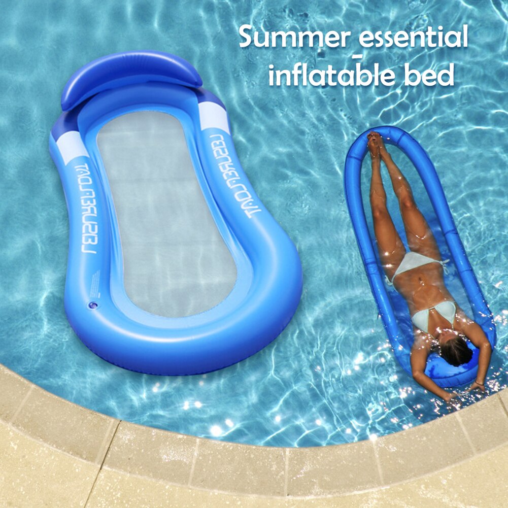 Opblaasbare Drijvende Rij Zwemmen Party Beach Water Zwembad Float Ligstoel Stoel Draagbare Air Matras Water Sport Accessoires
