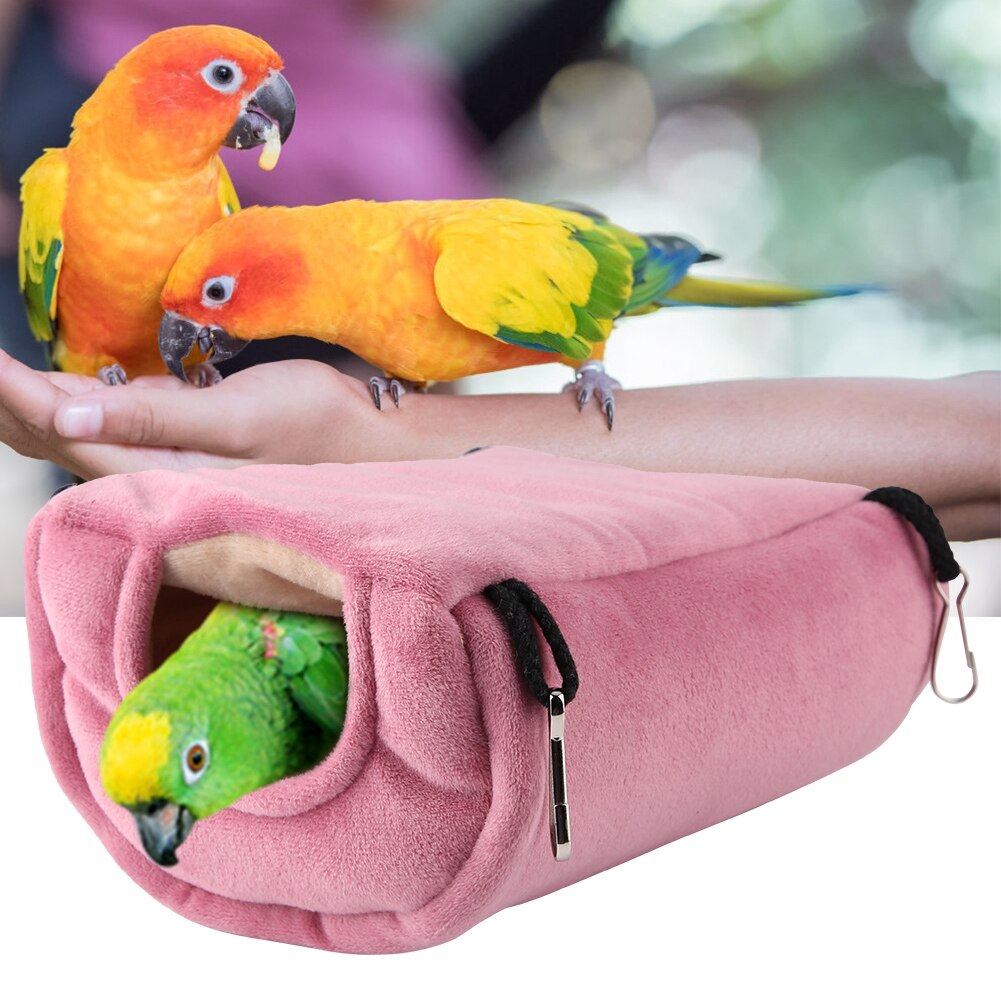 Winddicht Warm Crystal Fluwelen Hangmat Opknoping Swing Bed Cave voor Huisdier Vogel warme slaapzak pluche