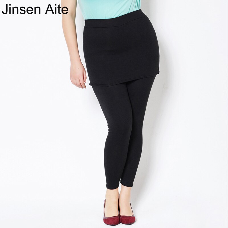 Jinsen Aite de talla grande 3XL paquete mallas de para mujeres Casual Slim pantalones lápiz elástico de pantalones de otoño JS612