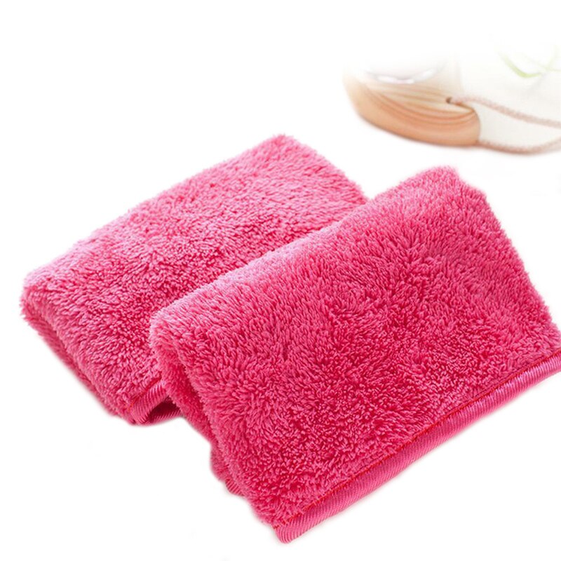 Genanvendelig blød mikrofiber makeup remover klud ansigts rense håndklæde blød hudvenlig makeup remover rense klud