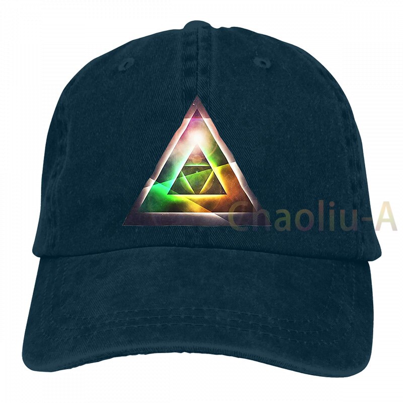 Spiritual Path Triangle Pyramid Chakra Numerology Clip Svg Japan Rianbow Baseball cap men Trucker Hats adjustable cap: 2-Navy