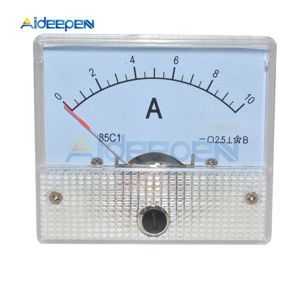 Dc Analoge Panel Voltmeter Ampèremeter Amp Volt Meter Gauge 85C1 30V 50V 5A 10A: 0-10A