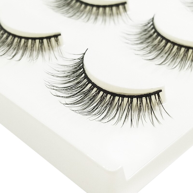 3 paires d&#39;autocollants de cils réutilisables, faux cils imperméables et durables, auto-adhésif pour femmes et petite amie
