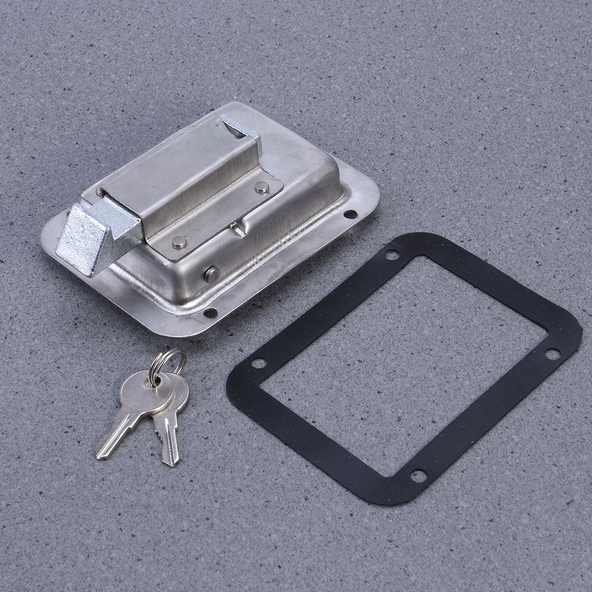 1Pcs Lock Durable Practical Universal Portable Stainless Steel Door Latch Paddle Handle Lock for Trailer Special Vehicle A30