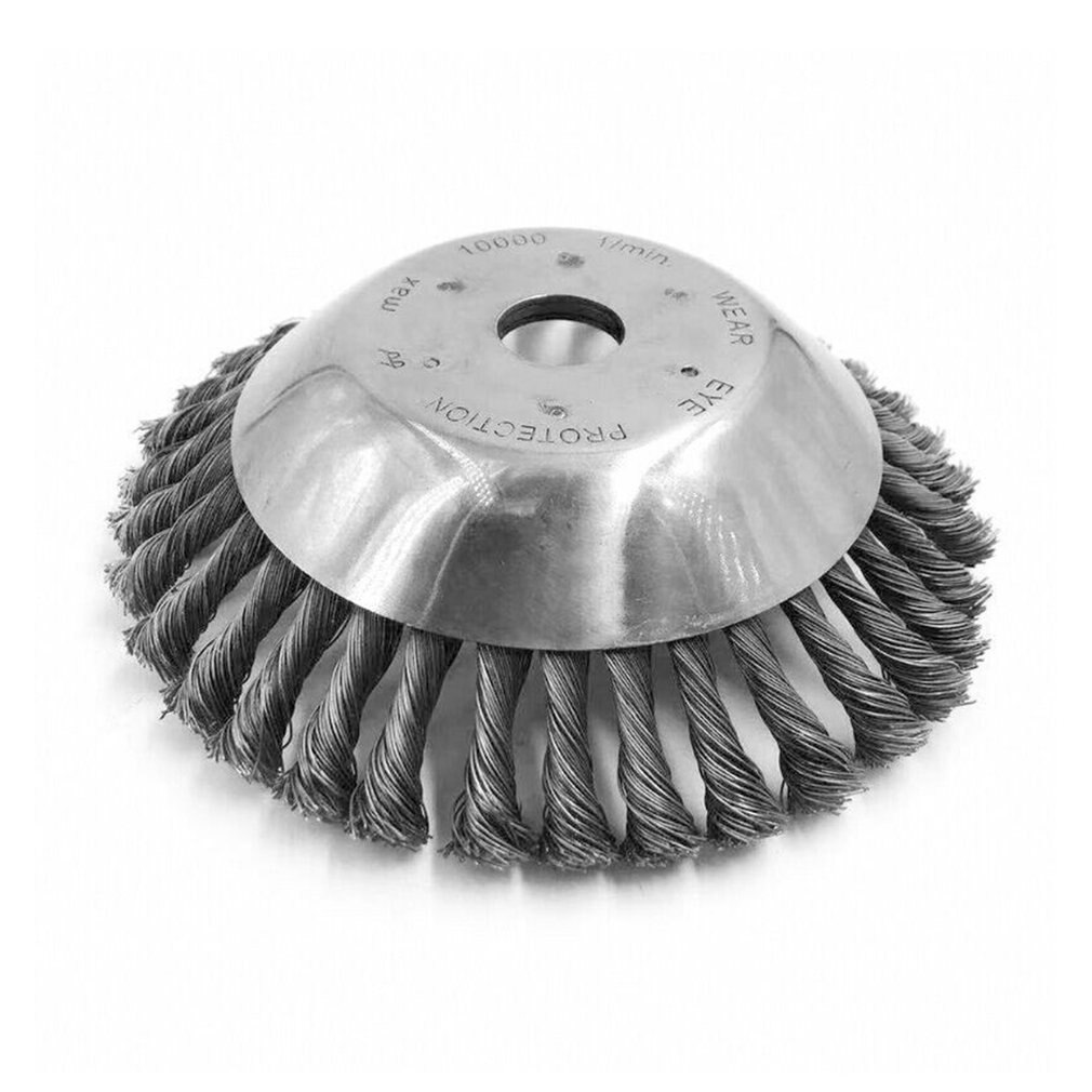 15cm/20cm Bowl Type Twisted Wire Wire Wheel Weeding Machine Supporting Disc Type Twisted Wire Brush Garden Weeding Brush