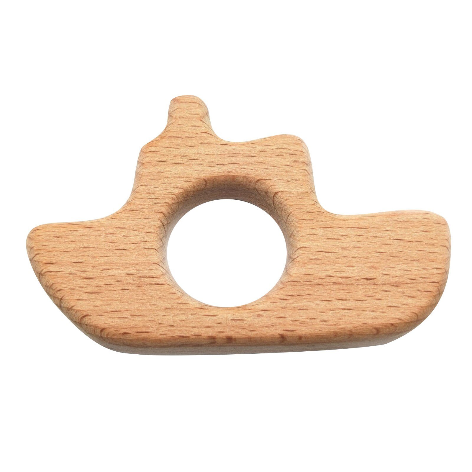 Baby BeißRing Buche Holz Holz Molaren Verschiedene Ebene bilden Wal Elefant Kaninchen Vogel Schiff BeißRing Komfortable Spielzeug Baby Spiel Spielzeug: C