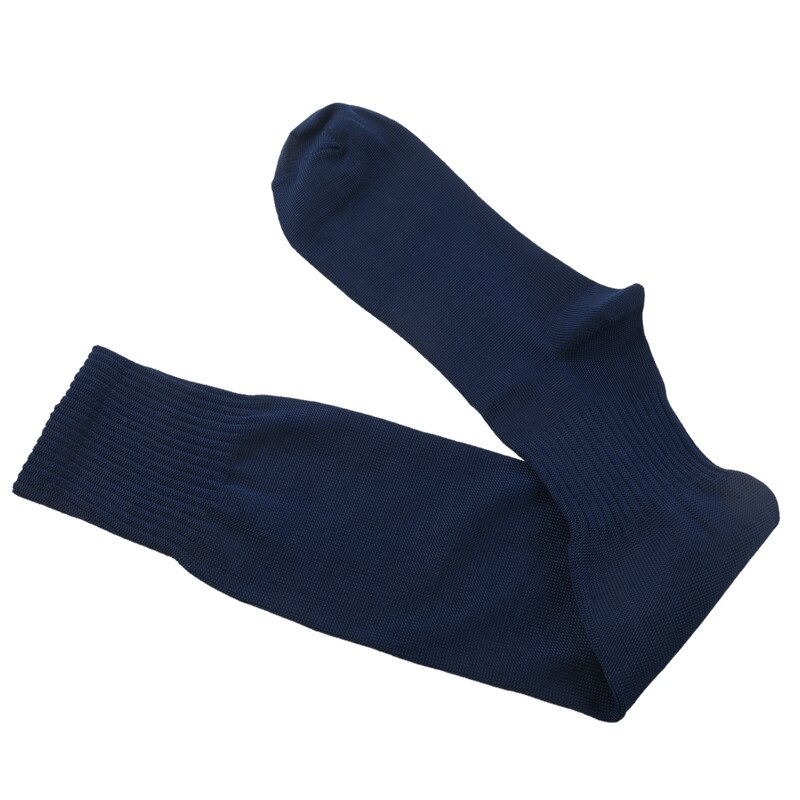Calcetines altos deportivos para hombre, medias largas de béisbol, Hockey y fútbol, Color Azul Marino
