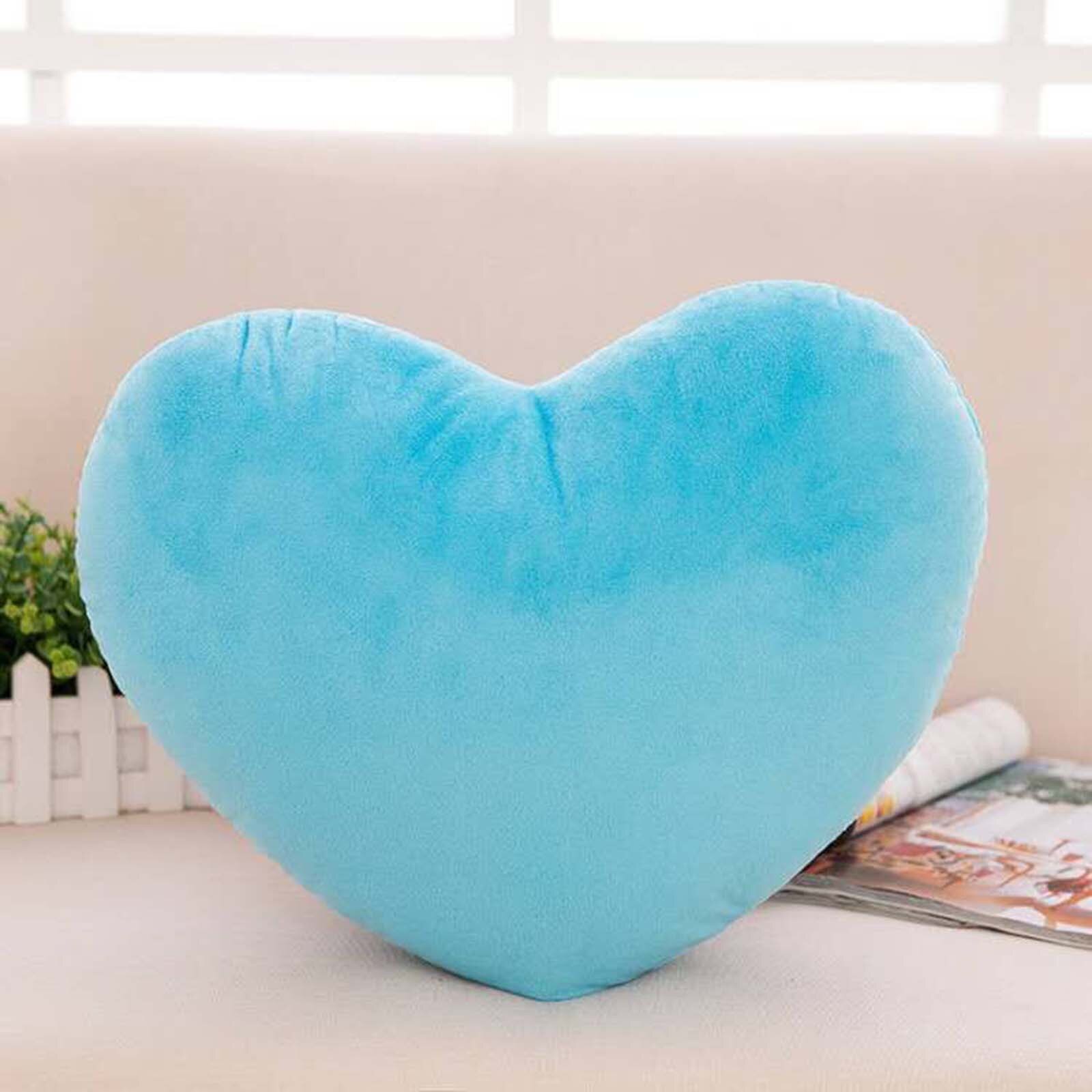 Cojín de sofá de felpa suave para chica, almohada de corazón de amor, terciopelo rosa, corazón de melocotón, para enamorados, almohada de amor para boda, 40 #
