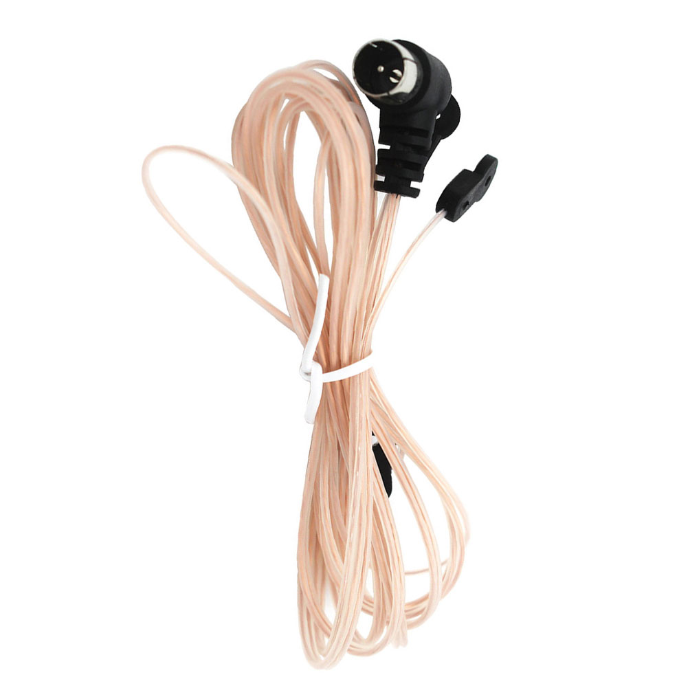 75 Ohm Sound Radio Antenna Stereo Connector HD Accessories Male Indoor Use For Receiver Home T Shape Dipole Transparent FM