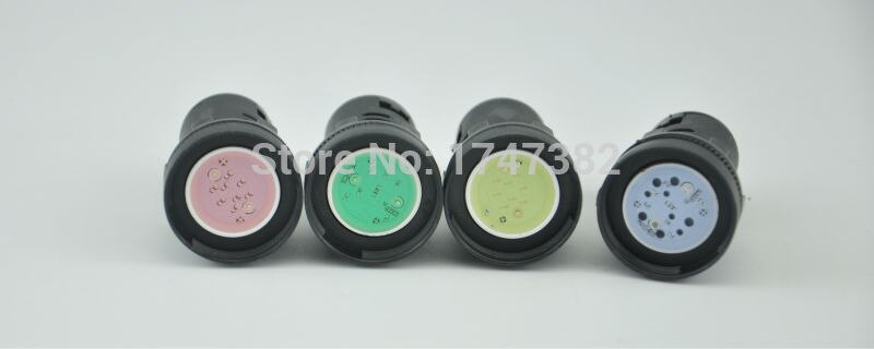 2pcs 12V 24V 110V 220V 380V 22mm Panel Mount LED Power Indicator Pilot Signal Light Lamp AD16-22 Red Blue White Green Yellow