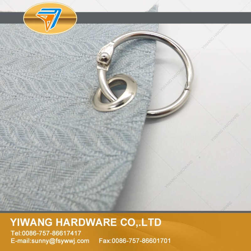 Factory direct 10pcs Metal Loose Leaf Book Binder Hinged Rings Keychain