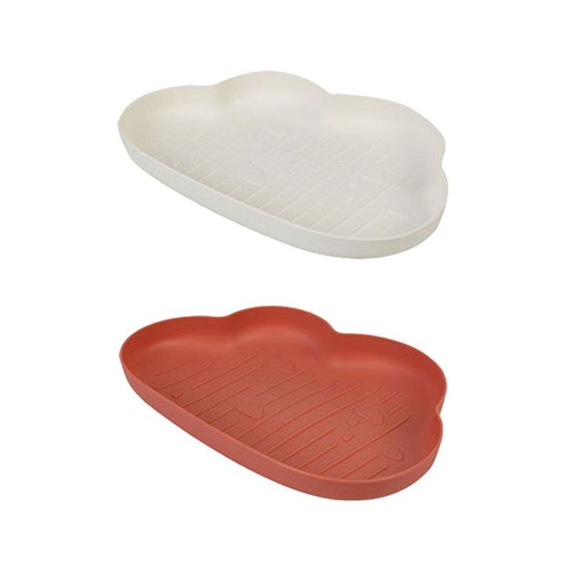 2PCS Cloud Shape Snack Dish Candy Fruit Plate Dry Food Plate Bowl Plastic Serving Plate for Home: Picture 1