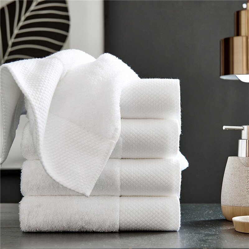10- pak hvid luksus bomuld håndklæde hotel spa vask håndklæde