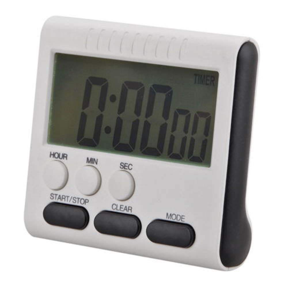 Magnetic Large LCD Digital Timers Kitchen Timer Cooking Timer Count Up Down Alarm Clock 24 Hours with Stand 78x73x25mm