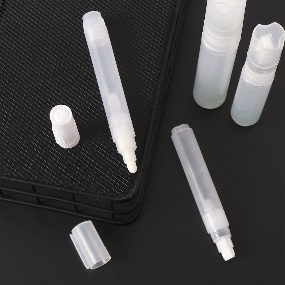 Tinta recargable de plástico para uso repetible, bolígrafo de Pintura transparente, accesorios, varilla vacía, bolígrafos de Graffiti, marcador de tiza líquida