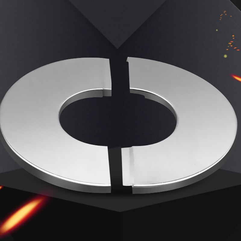 Stainless Steel Water Pipe Faucet Decorative Cover Self-Adhesive Cover Chrome Pipe Wall Covers Faucet Accessories