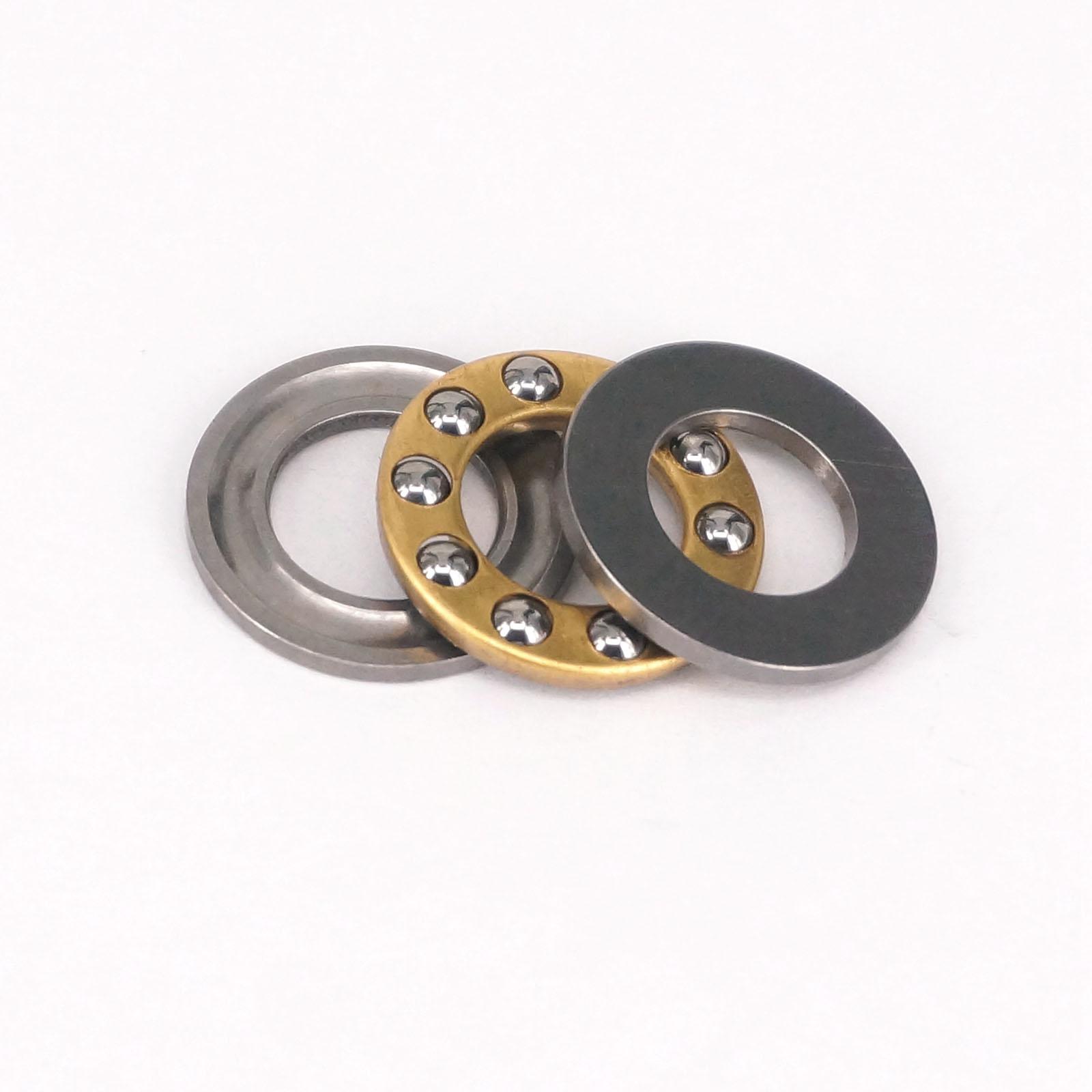 2 Uds 10x18x5,5mm bola Axial arandelas planas rodamientos de empuje 3 piezas ABEC-1