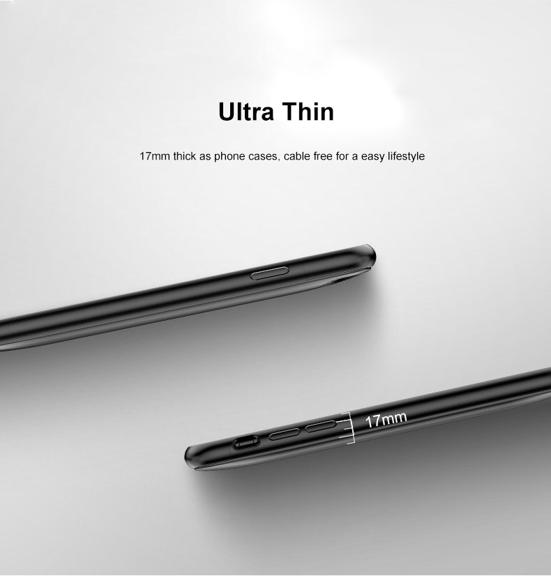 4000/5500Mah Kabel Gratis Batterij Case Voor Iphone 6 7 8 Plus Power Bank Opladen Case Voor Iphone se Battery Charger Case