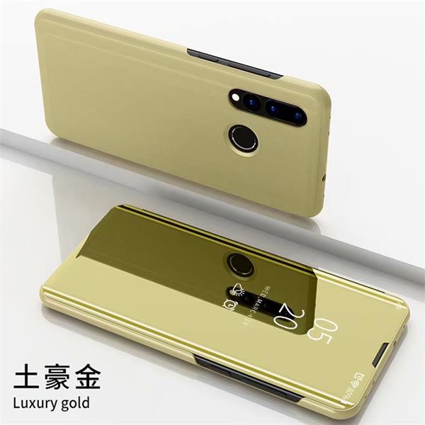 For Huawei Honor 20S Case Luxury Smart Mirror Flip Clear View Cover On Honor20S MAR-LX1H Accessory For Honor 20E Fundas Coque: Honor 20S / Golden