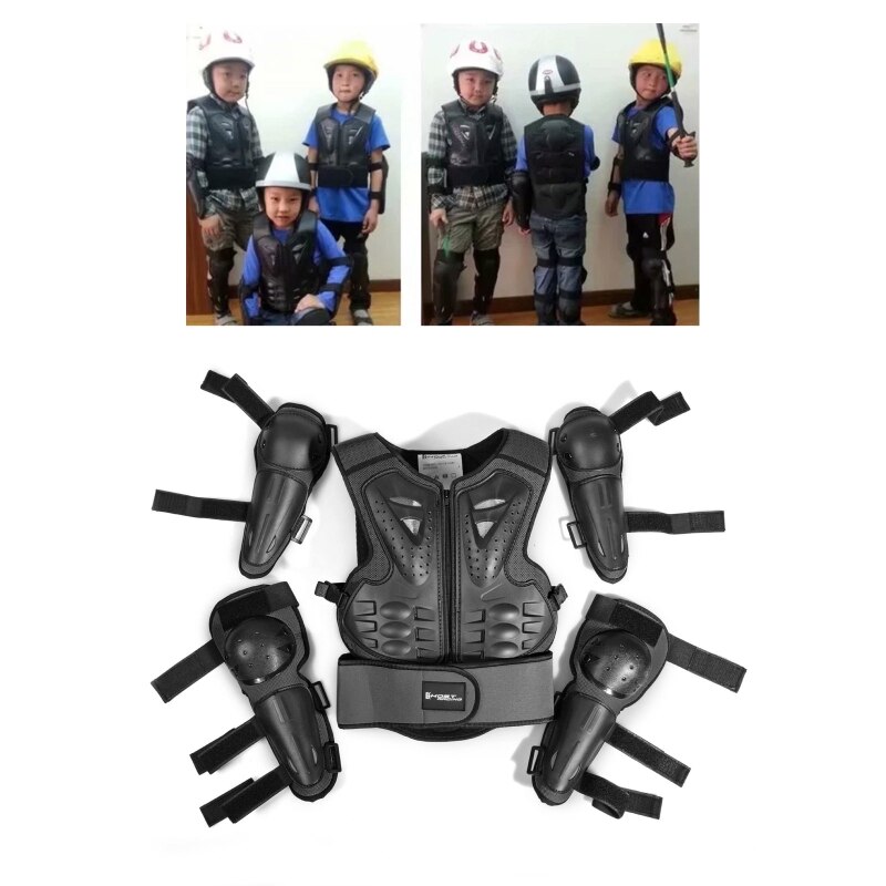 Kids Full Body Armor Beschermende Kleding Elleboog Knie Bescherming Pads Voor Motorcross