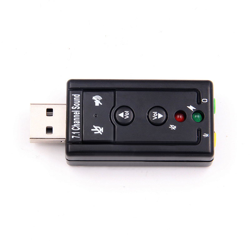 7.1 usb stereo audio adapters, external mini sound card for windows xp /2000/ vista , /7 usb audio adapters for pc and laptop